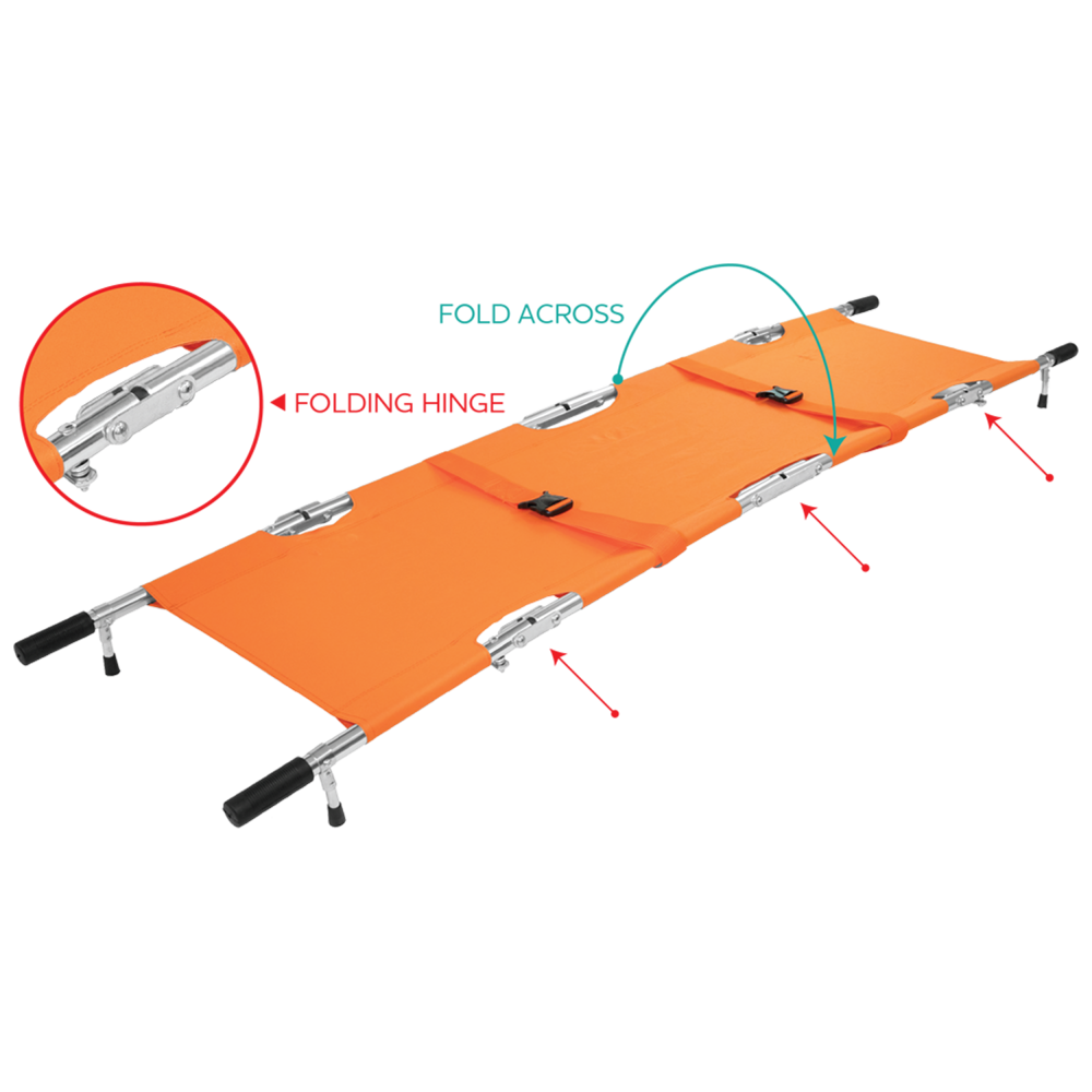 Stretcher Foldable Pole with Carry Case