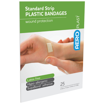 Plastic Dressing Strips Latex Free 1.9cm x 7.5cm (25)