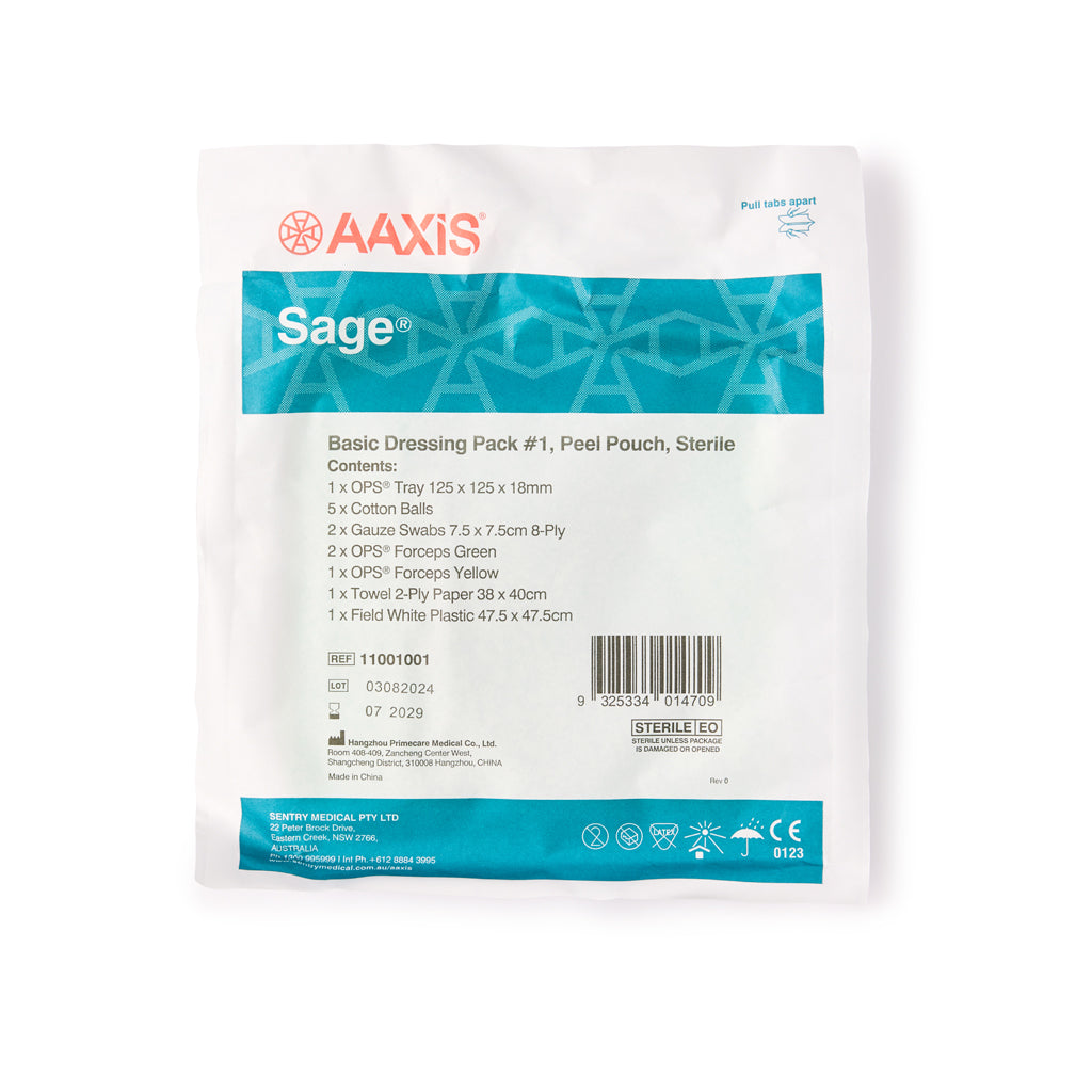 Brenniston basic dressing pack closed