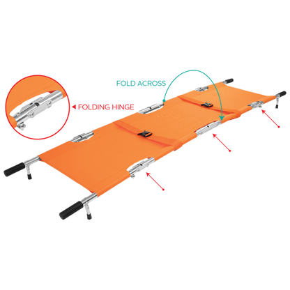 Stretcher Foldable Pole with Carry Case
