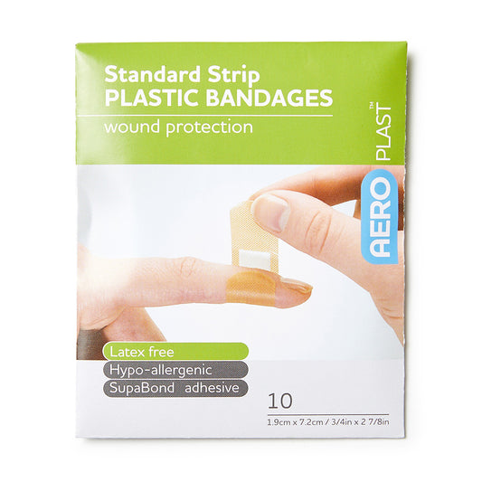 Plastic Dressing Strips Latex Free 1.9cm x 7.2cm (10)