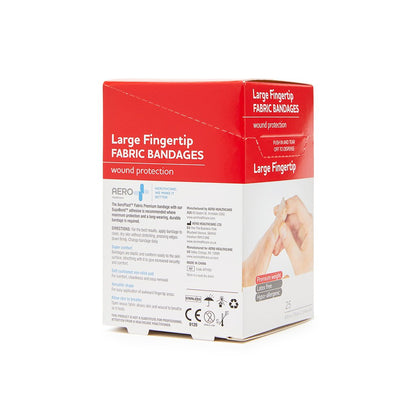 Fabric Fingertip Dressing Large Latex Free (25) - Brenniston