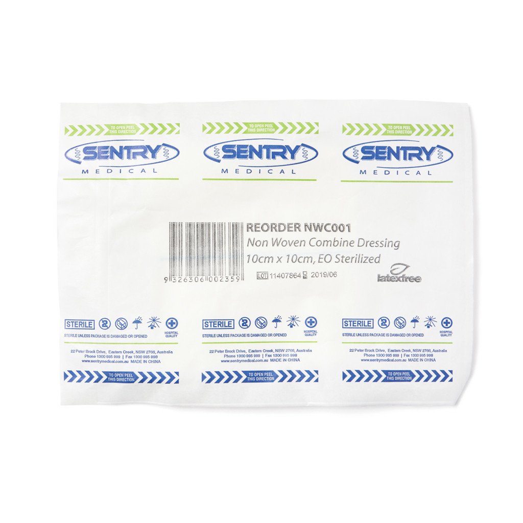 Combine Dressing Pad 10cm x 10cm - Brenniston