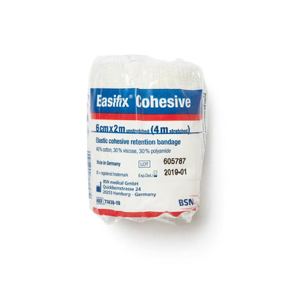 Cohesive Elastic Bandage White 6cm - Brenniston