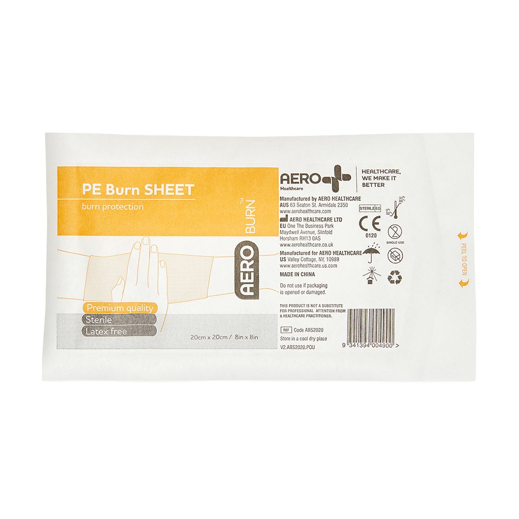 Burn Sheet Polyethylene 20cm x 20cm - Brenniston