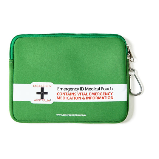 Medical Emergency ID Pouch - Green - Medium - Brenniston