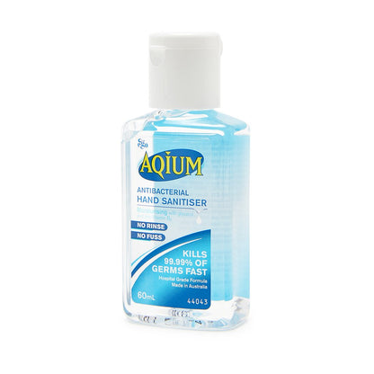 Aqium Antibacterial Gel Hand Sanitiser 60ml - Brenniston