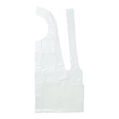 Apron Disposable Plastic White - Brenniston